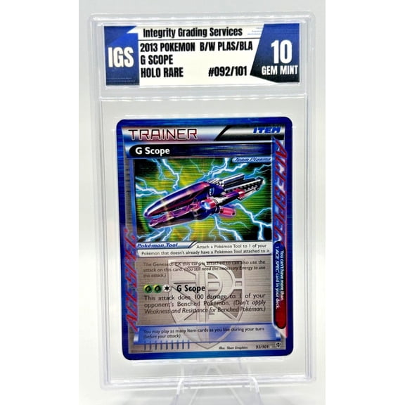 Graded 10 Pokmon Plasma Blast Genesect Ace Spec Holo Rare 93/101 English Trading Card