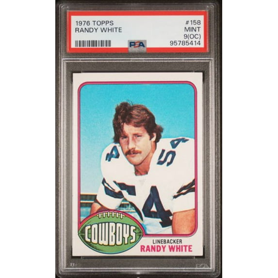 Graded 1976 Topps Randy White #158 Rookie RC Football Card PSA 9 Mint