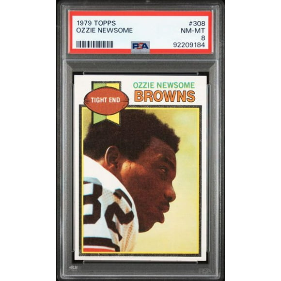 Graded 1979 Topps Ozzie Newsome #308 Rookie RC Football Card PSA 8 NM-MT