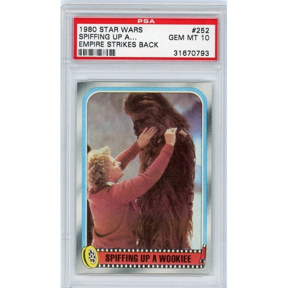 Graded 1980 Star Wars Empire Strikes Back Spiffing Up A Wookiee #252 PSA 10