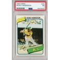 thumbnail image 1 of Graded 1980 Topps Rickey Henderson #482 Rookie RC Baseball Card PSA 7 NM, 1 of 2