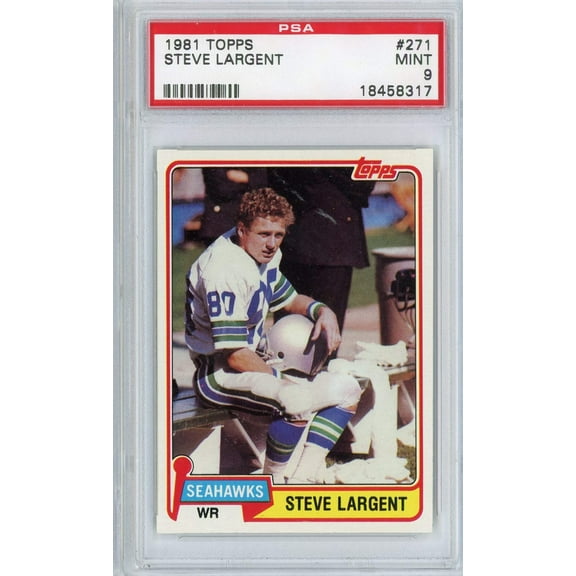 Graded 1981 Topps Steve Largent #271 Football Card PSA 9 Mint
