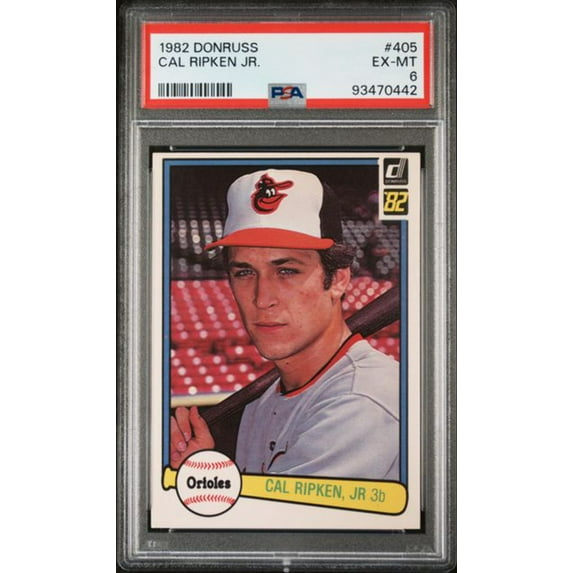 Graded 1982 Donruss Cal Ripken Jr. #405 Rookie RC Baseball Card PSA 6 EX-MT