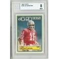 thumbnail image 1 of Graded 1983 Topps Joe Montana #169 Football Card BGS 8 NM-MT, 1 of 2