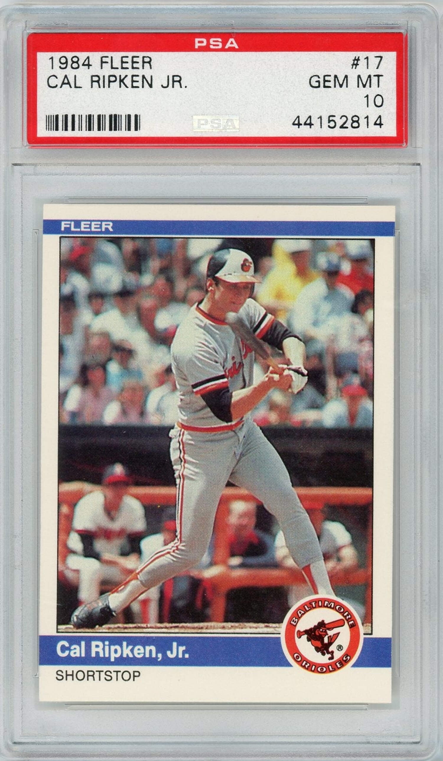 Graded 1984 Fleer Cal Ripken Jr. #17 Baseball Card PSA 10 Gem Mint -  Walmart Business Supplies