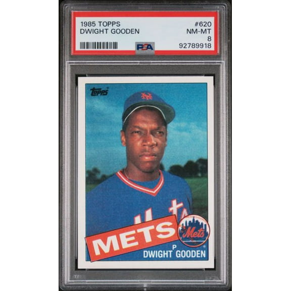 Graded 1985 Topps Dwight Doc Gooden #480 2nd Year Baseball Card PSA 8 NM-MT