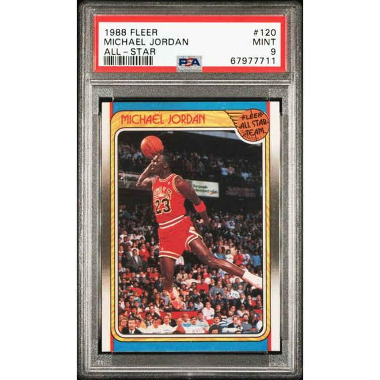 Graded 1988 Fleer All Star Michael Jordan #120 Basketball
