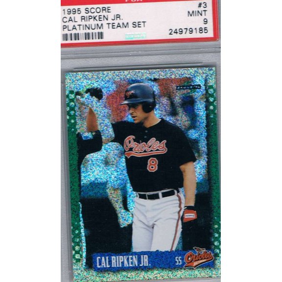 Graded 1995 Score Platinum Team Set PSA 9 Cal Ripken Jr. #3 Base Set Baltimore Orioles Baltimore Orioles MLB Baseball Trading Card