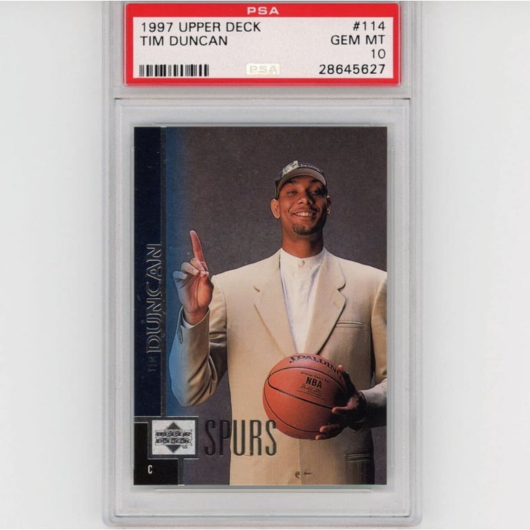 Graded 1997-98 Upper Deck UD Tim Duncan #114 Rookie RC Basketball