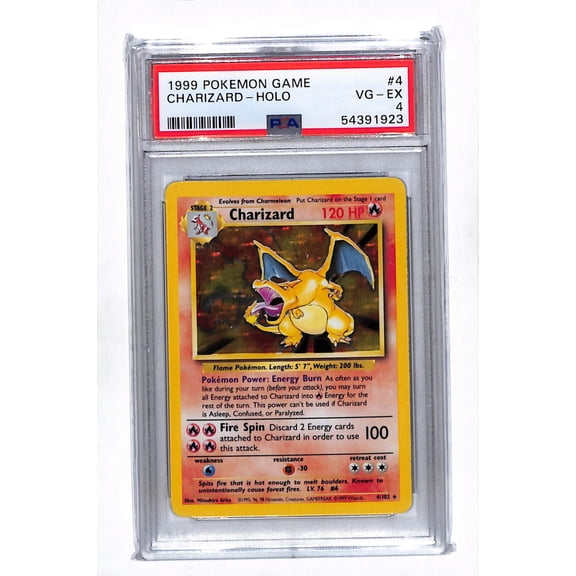 Graded 1999 Pokemon Game Charizard Holo PSA 4 #4 Trading Card
