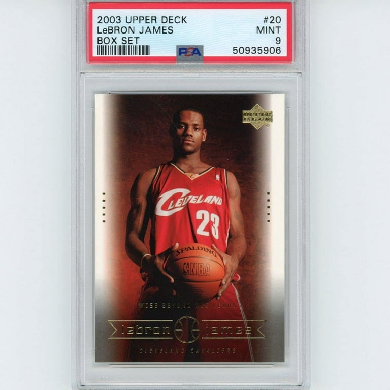 Graded 2003-04 Upper Deck LeBron James #20 Box Set Rookie RC 