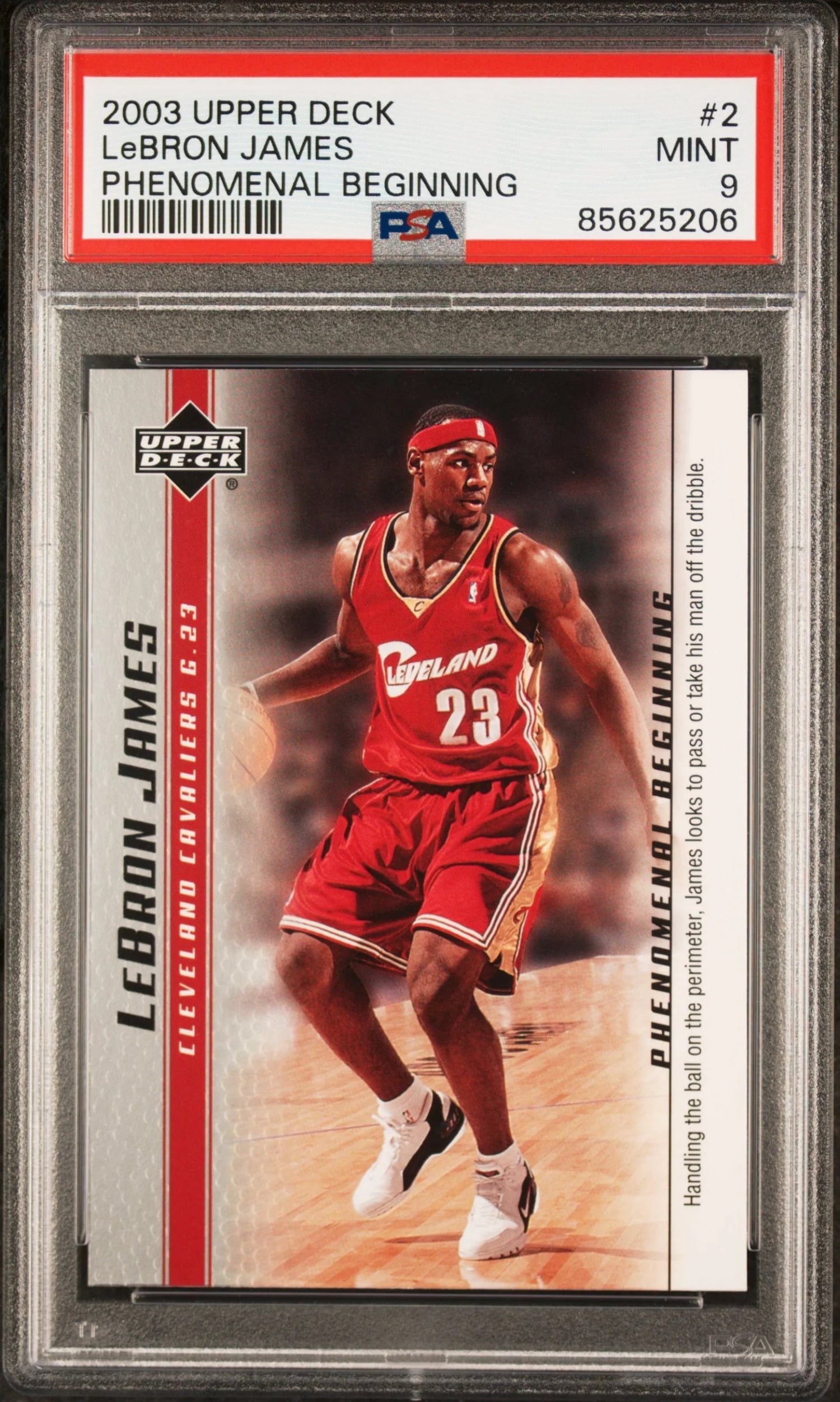 Graded 2003-04 Upper Deck UD LeBron James #2 Phenomenal Beginning 