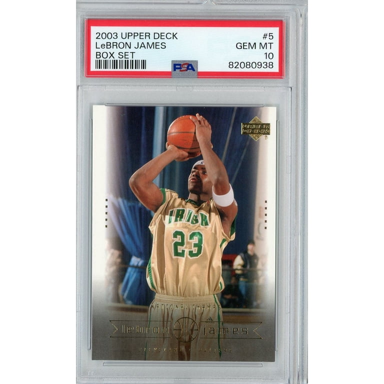 Graded 2003 Upper Deck LeBron James #5 Box Set Rookie RC 