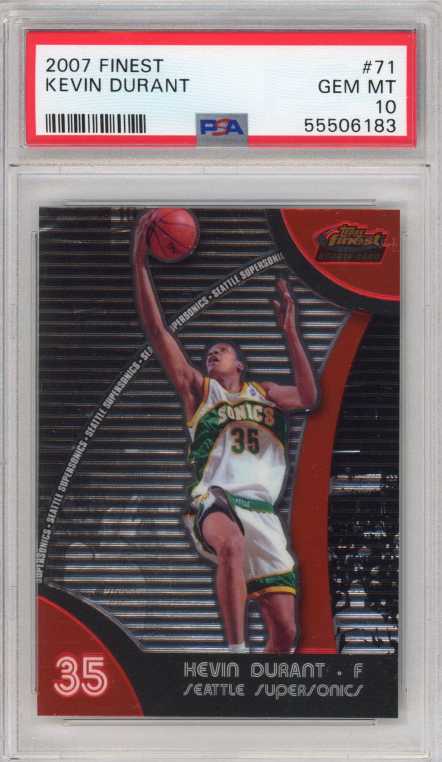 2007-08 Topps Finest - [Base] - Refractor #71 - Kevin Durant