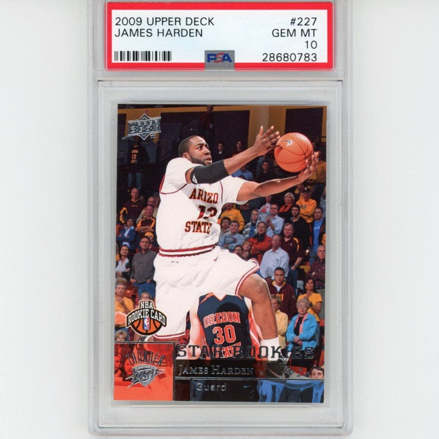 Graded 2009-10 Upper Deck UD James Harden #227 Rookie RC 