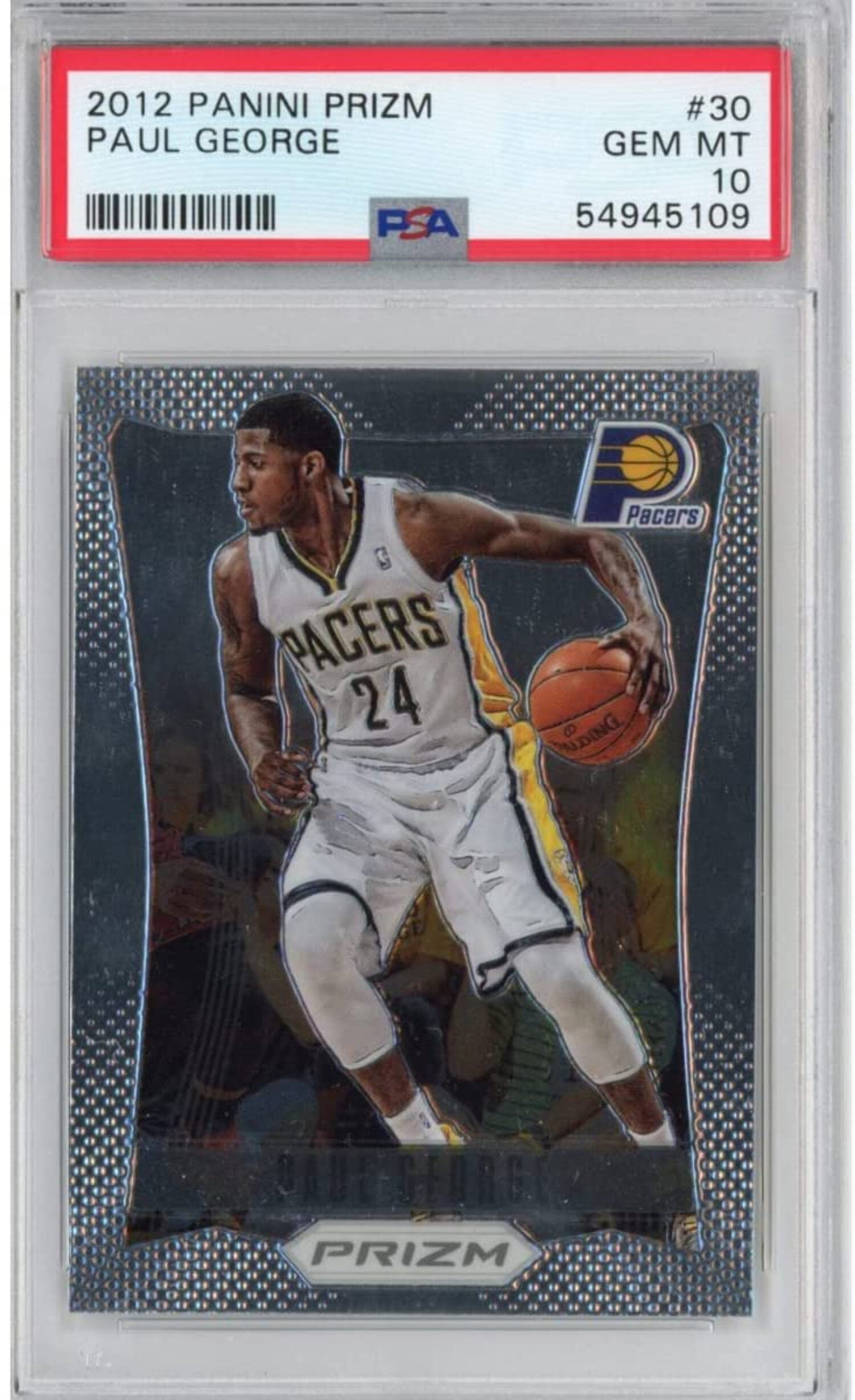 Graded 2012-13 Panini Prizm Paul George #30 Rookie RC Basketball Card PSA 10 Gem Mint