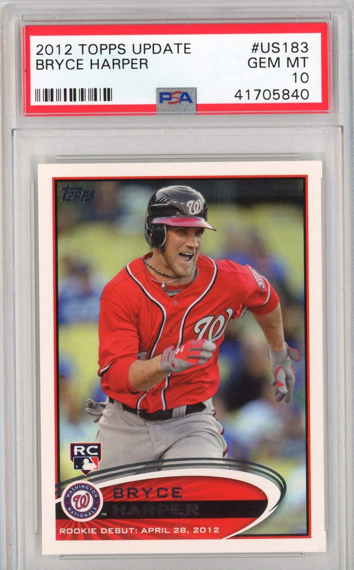 Topps 2011 Bryce Harper Rookie RC 2024 Washington Nationals MLB Card