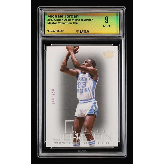 Graded 2012 Upper Deck Michael Jordan Master Collection Michael Jordan #14 MBA 9