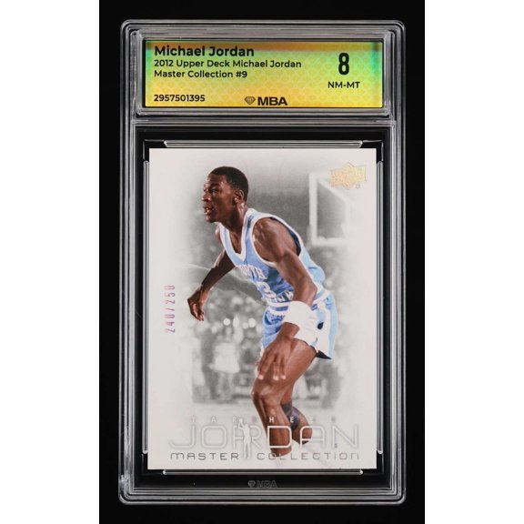 Graded 2012 Upper Deck Michael Jordan Master Collection Michael Jordan #9 MBA 8