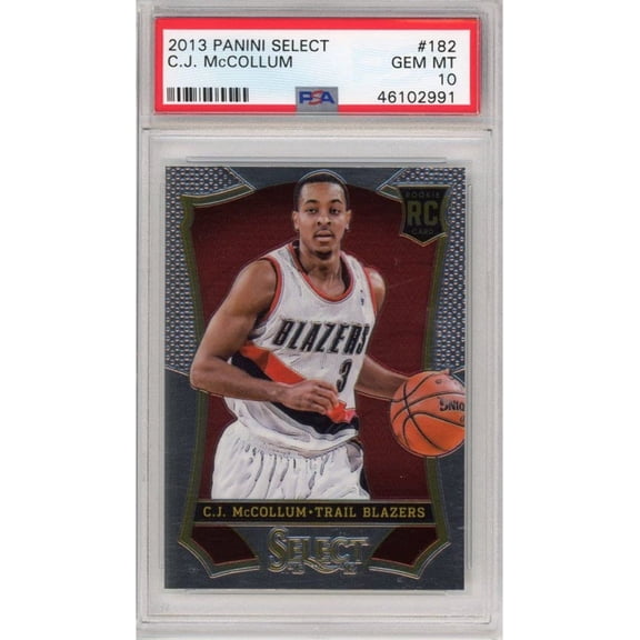 Graded 2013-14 Panini Select CJ C.J. McCollum #182 Rookie RC Basketball Card PSA 10 Gem Mint