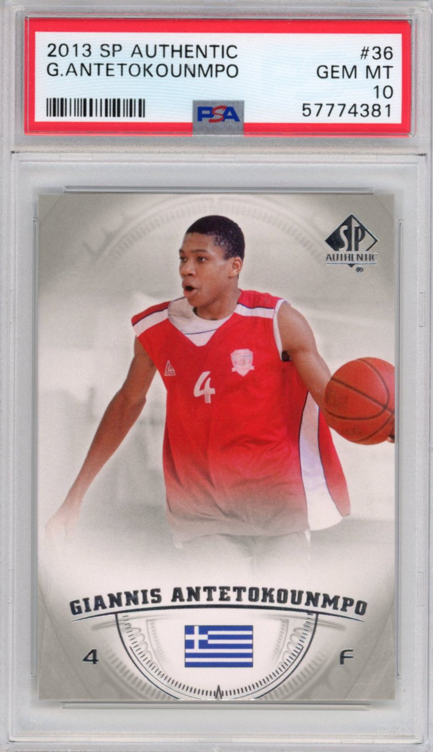 2013-14 UD SP Authentic Giannis Antetokounmpo Rookie Ghana 2013-14 UD SP Authentic Giannis Antetokounmpo Rookie Ghana