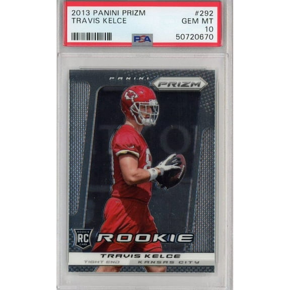 Graded 2013 Panini Prizm Travis Kelce #292 Rookie RC Football Card PSA 10 Gem Mint