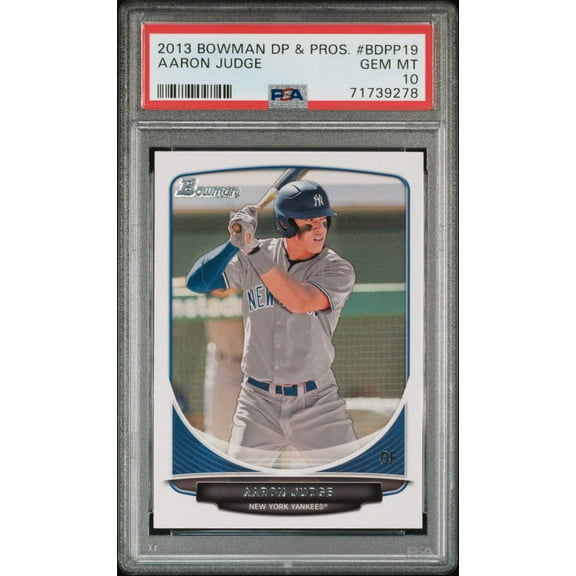 Graded 2013 Topps Bowman Draft Picks  Prospects Aaron Judge #BDPP19 Rookie RC Baseball Card PSA 10 Gem Mint
