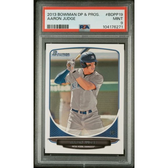 Graded 2013 Topps Bowman Draft Picks Prospects Aaron Judge #BDPP19 Rookie RC Baseball Card PSA 9 Mint