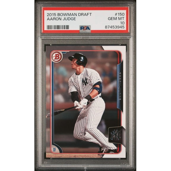 Graded 2015 Topps Bowman Draft Aaron Judge #150 Rookie RC Baseball Card PSA 10 Gem Mint