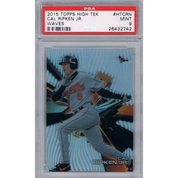 Graded 2015 Topps High Tek Waves Cal Ripken Jr #HT-CRN PSA 9 MINT Base Set Baseball Card