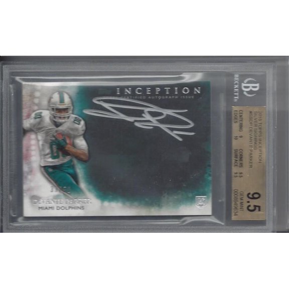 Graded 2015 Topps Inception Silver Signings DeVante Parker #SSDP BGS 9.5 Auto 10