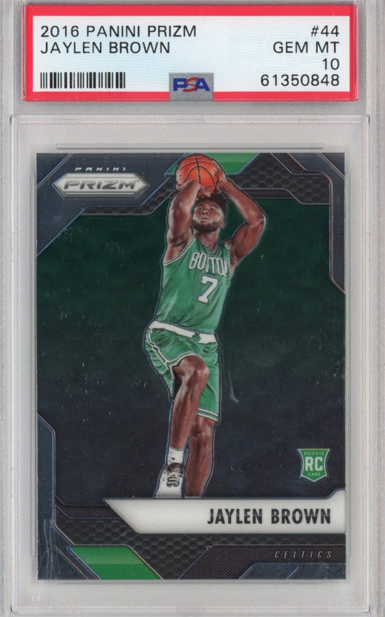 Graded 2016-17 Panini Prizm Jaylen Brown #44 Rookie RC Basketball 