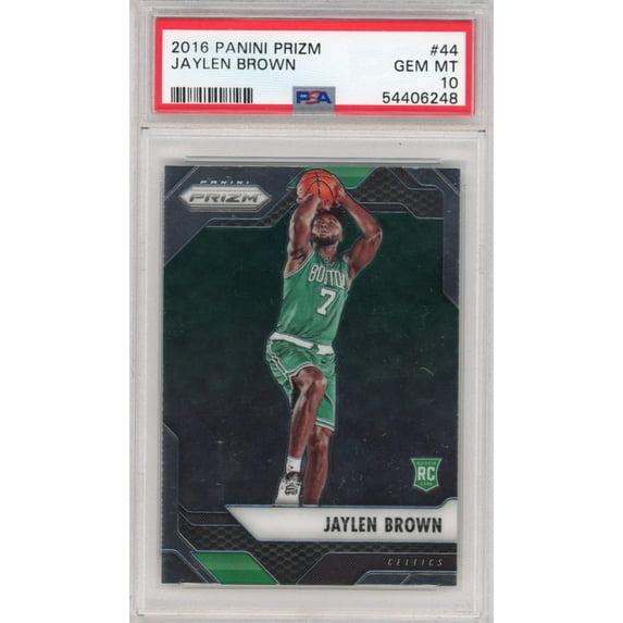 Graded 2016-17 Panini Prizm Jaylen Brown #44 Rookie RC Basketball Card PSA 10 Gem Mint