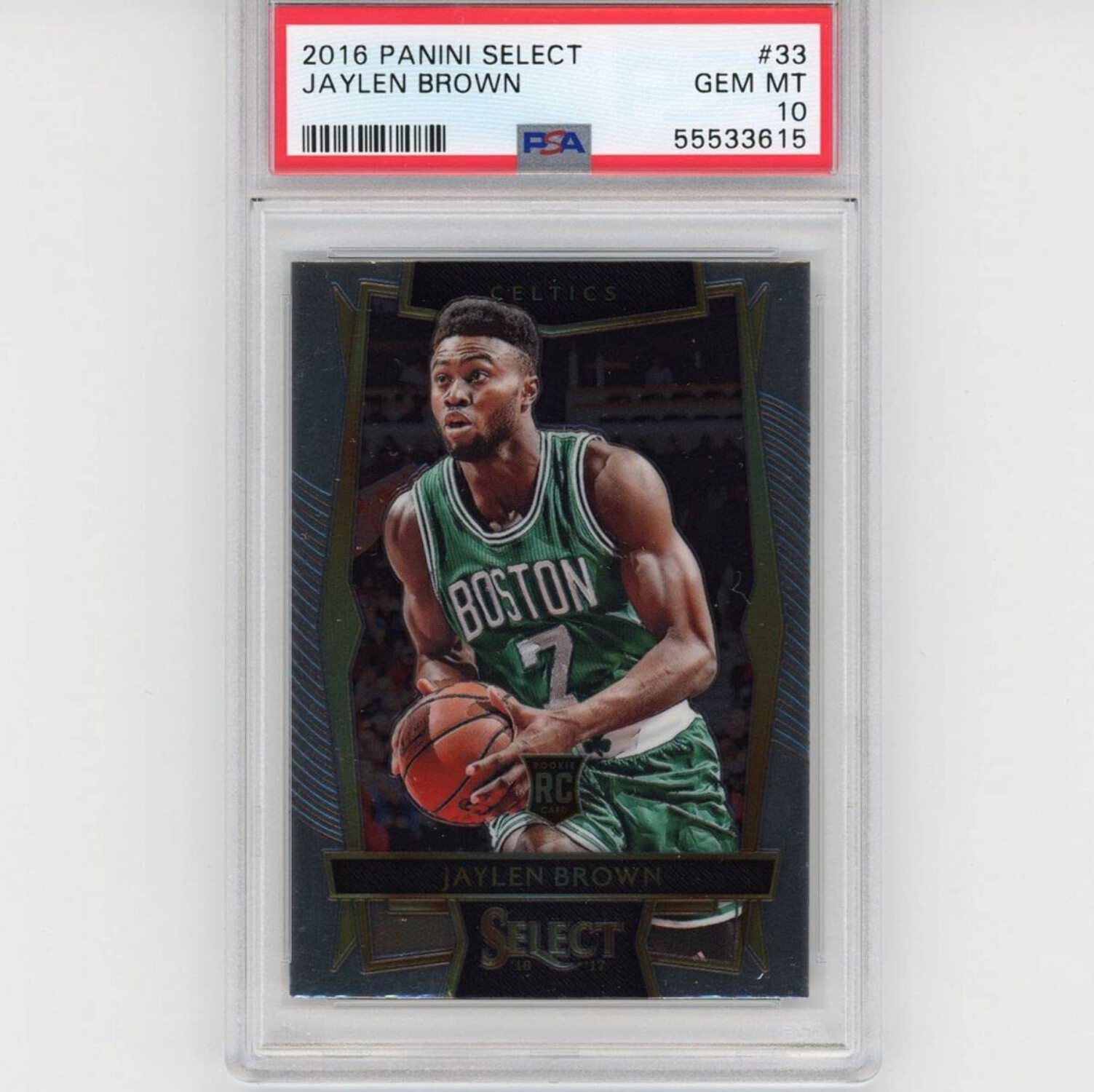 Graded 2016-17 Panini Select Jaylen Brown #33 Rookie RC Basketball 