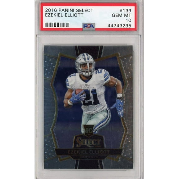 Graded 2016 Panini Select Ezekiel Elliott #139 Rookie RC Football Card PSA 10 Gem Mint