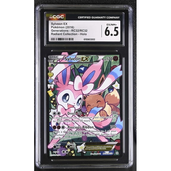 Graded 2016 Pokemon Generations Sylveon EX Holo CGC 6.5 #RC32/RC32 English Trading Card
