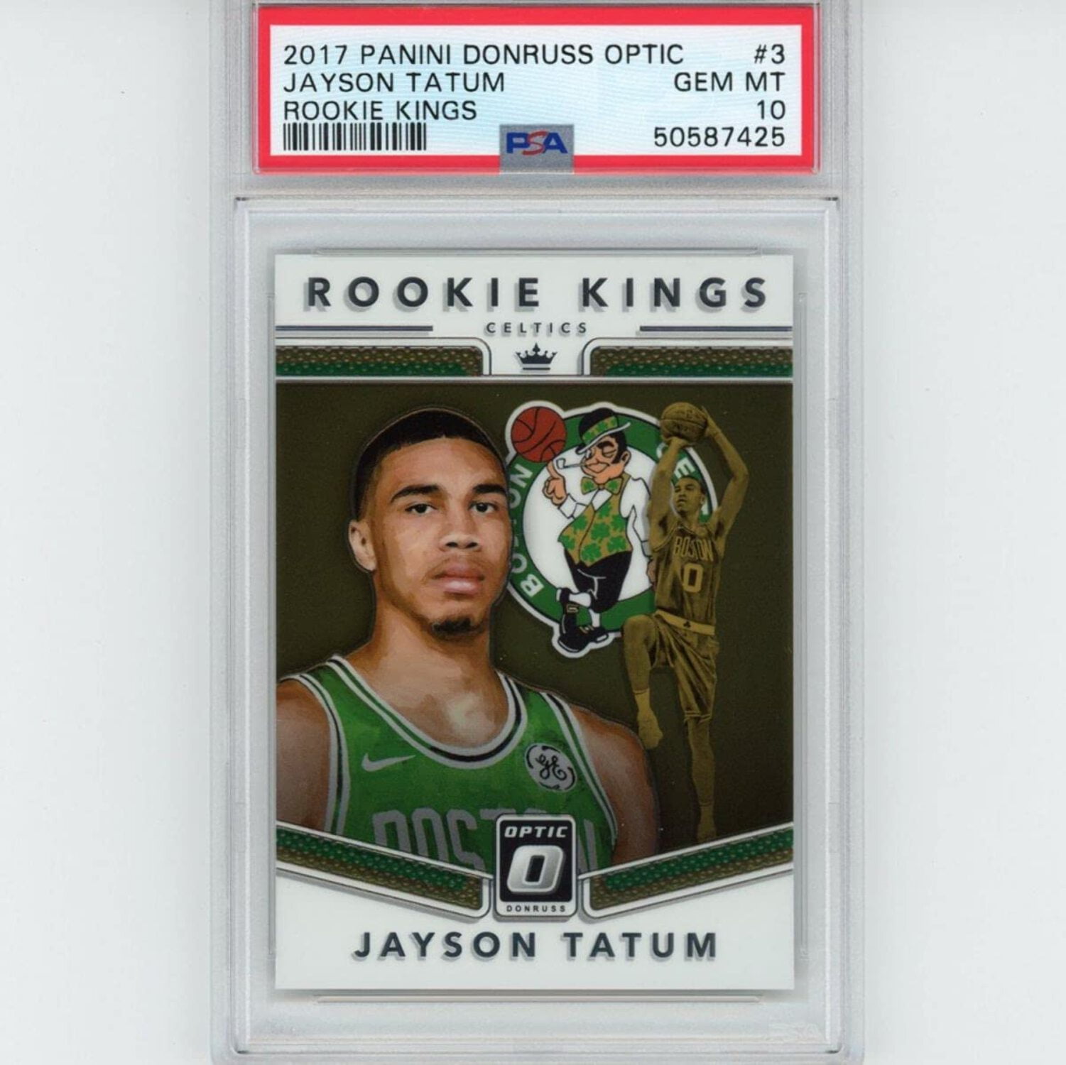 Panini Optic Jayson Tatum テイタム RC ホロカード Jayson Tatum 2017 Panini Donruss Optic #198 Rookie PSA 10