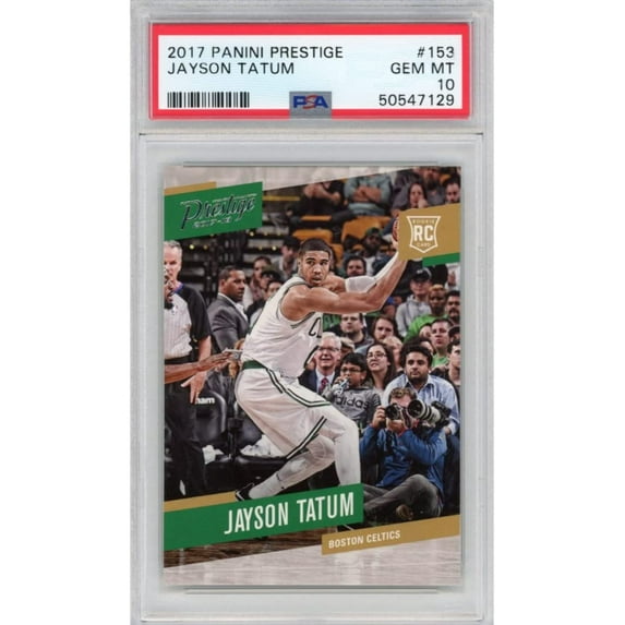Graded 2017-18 Panini Prestige Jayson Tatum #153 Rookie RC Basketball Card PSA 10 Gem Mint