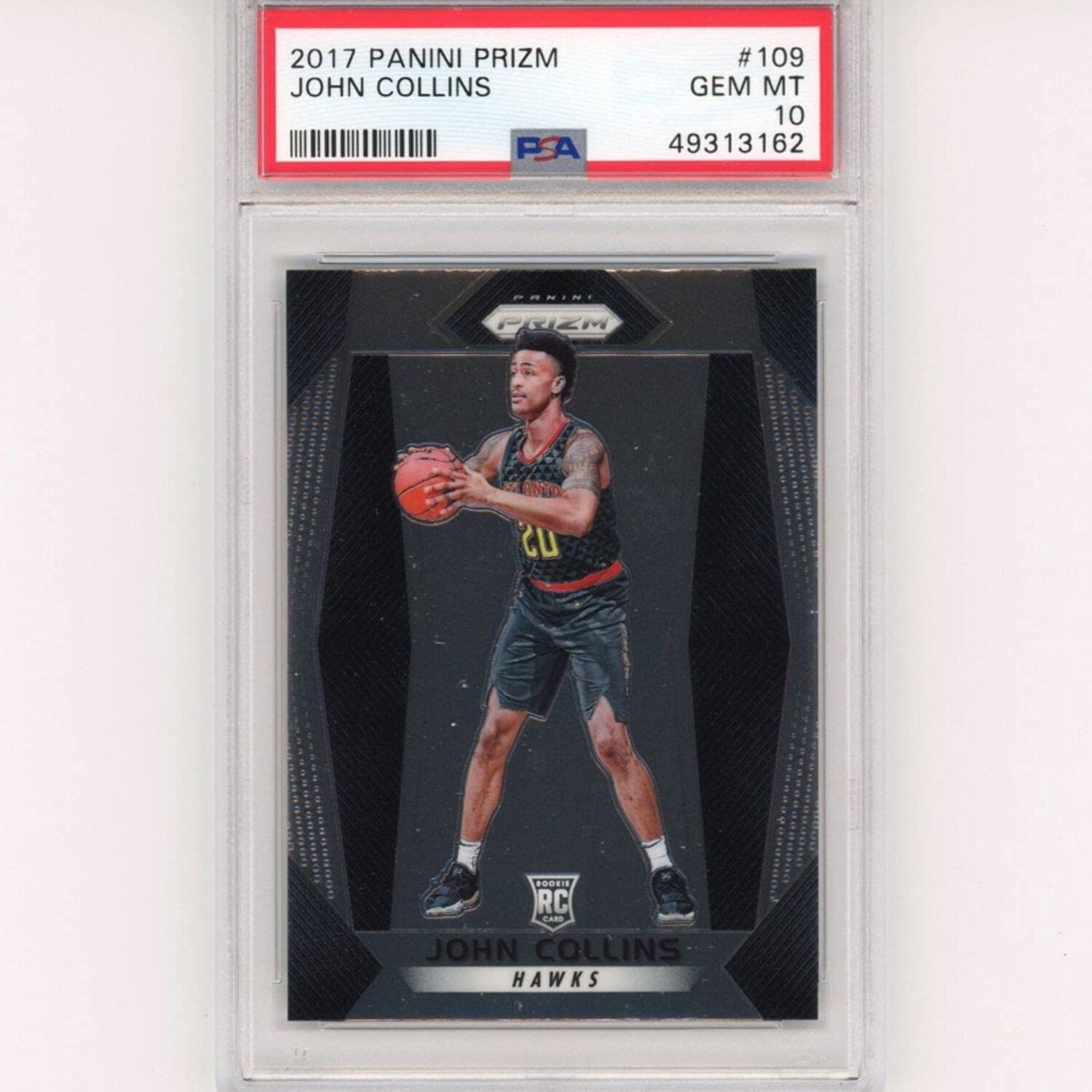 PSA10 JOHN COLLINS ROOKIE NBA HOOPS RC Graded 2017-18 Panini Prizm