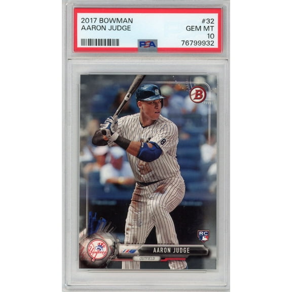 Graded 2017 Bowman Aaron Judge #32 Rookie RC Baseball Card PSA 10 Gem Mint