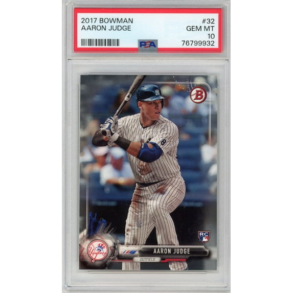 Graded 2017 Bowman Aaron Judge #32 Rookie RC Baseball Card PSA 10 Gem Mint