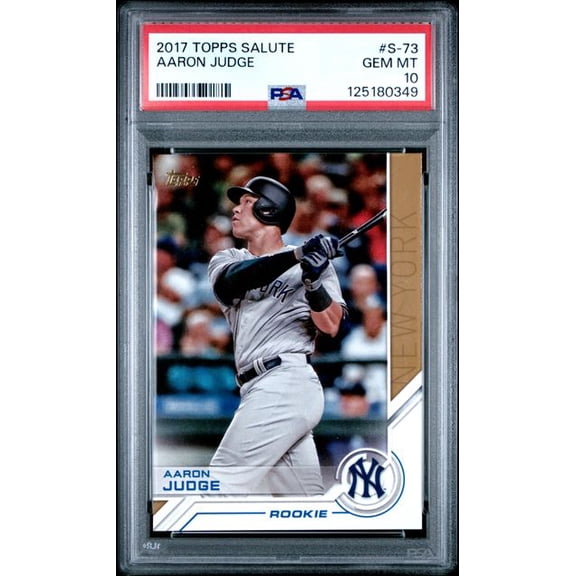 Graded 2017 Topps Salute Aaron Judge #S73 Rookie RC Baseball Card PSA 10 Gem Mint