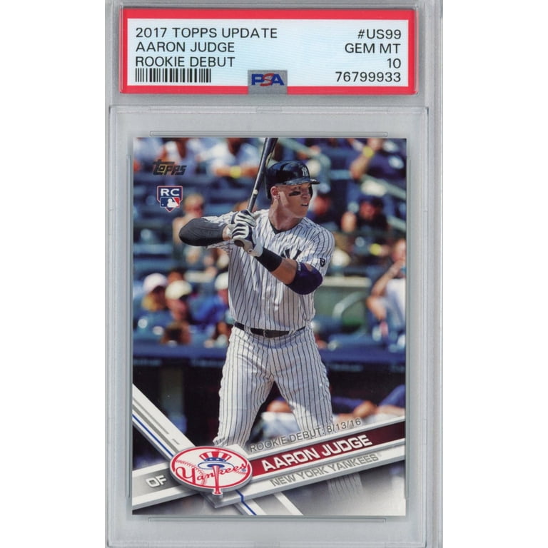 2017 Topps Series 1 #287 Aaron Judge Rookie Card (RC) - Authentic Collectible Trading Card