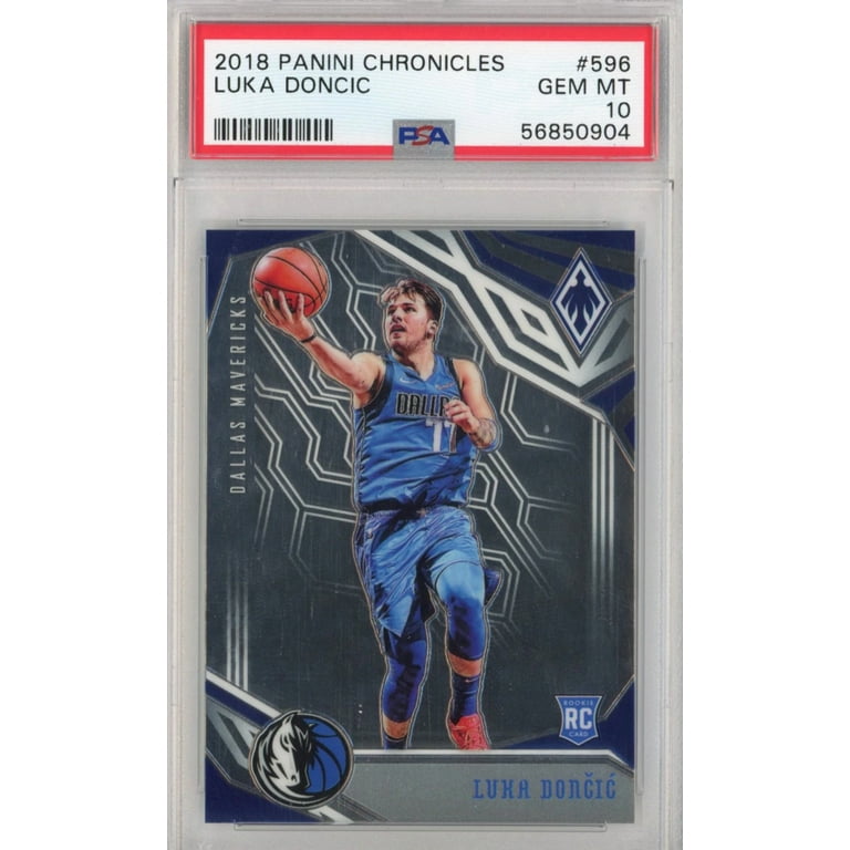Graded 2018-19 Panini Chronicles Luka Doncic #596 Rookie RC Basketball Card  PSA 10 Gem Mint