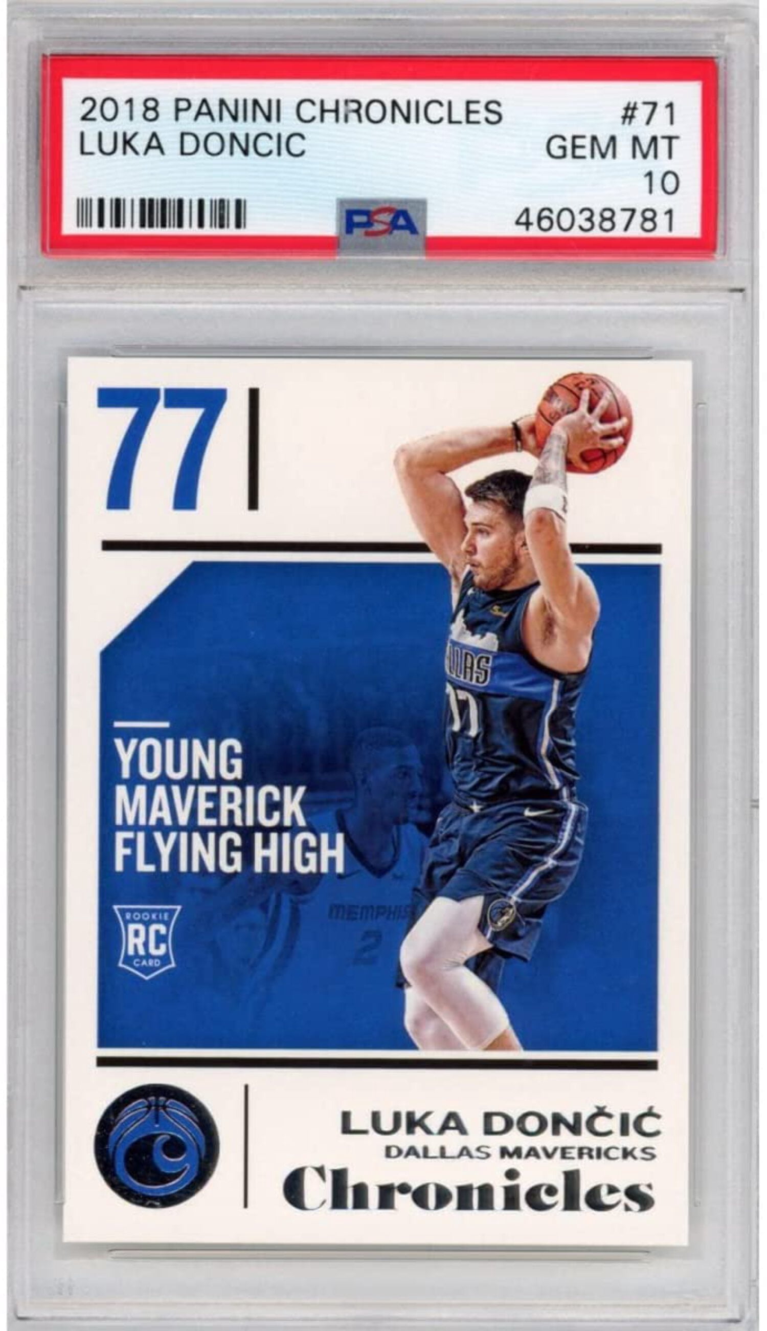 Graded 2018-19 Panini Chronicles Luka Doncic #71 Rookie RC 