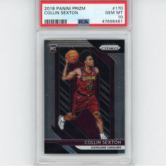 Graded 2018-19 Panini Prizm Collin Sexton #170 Rookie RC Basketball Card PSA 10 Gem Mint