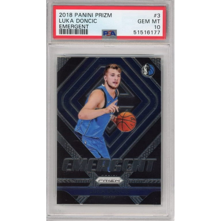 Graded 2018-19 Panini Prizm Luka Doncic #3 Emergent Rookie RC 
