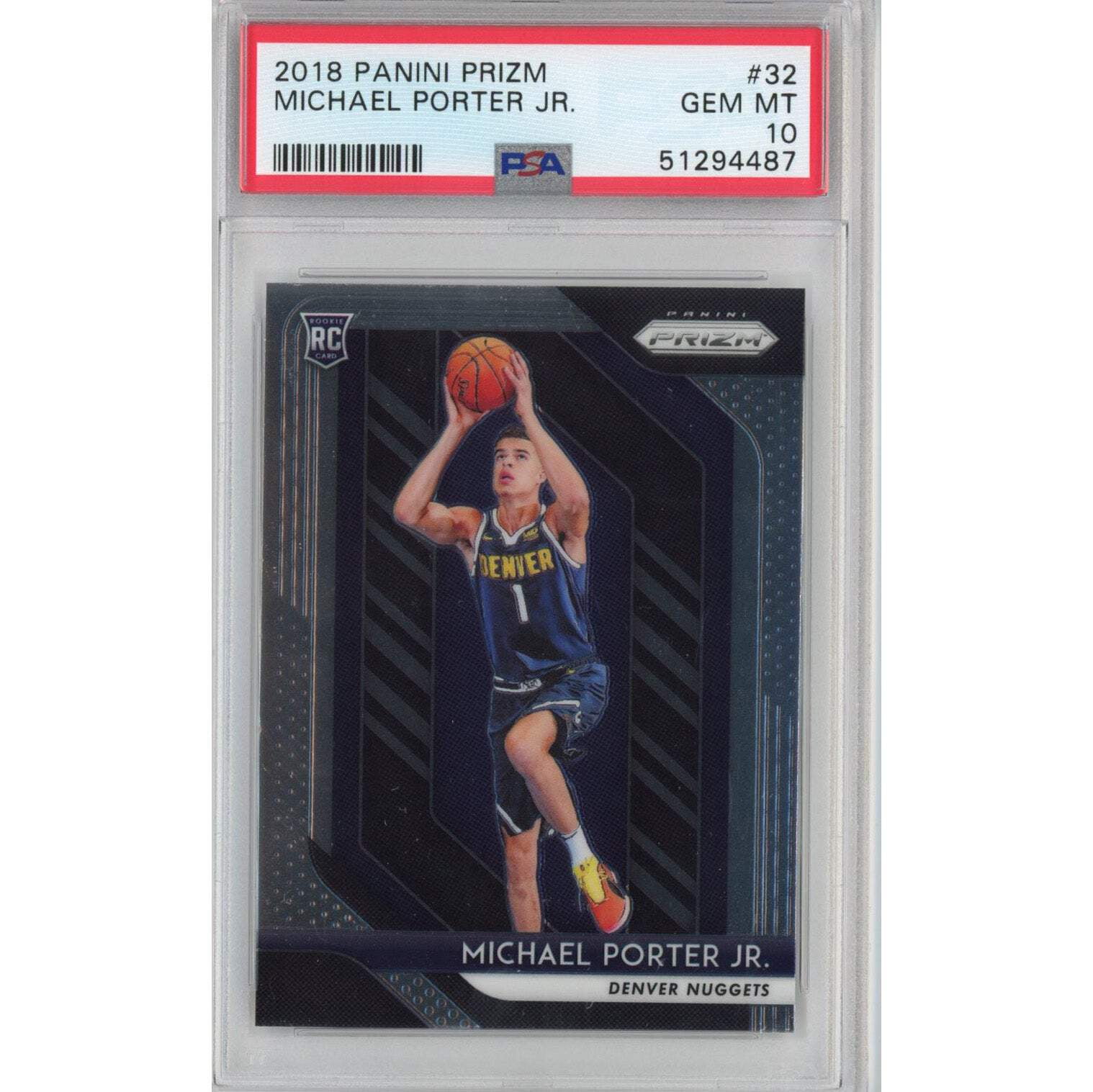 Michael Porter Jr. RC Rookie Base Prizm PSA 10 GEM MINT | eBay