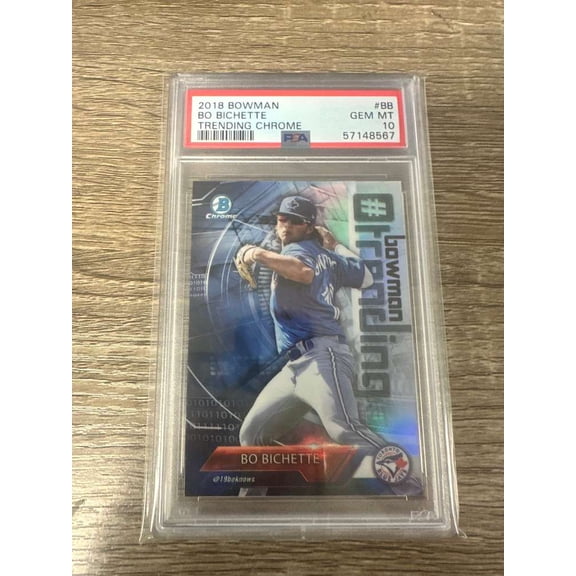 Graded 2018 Bowman Trending Chrome Bo Bichette BB PSA 10