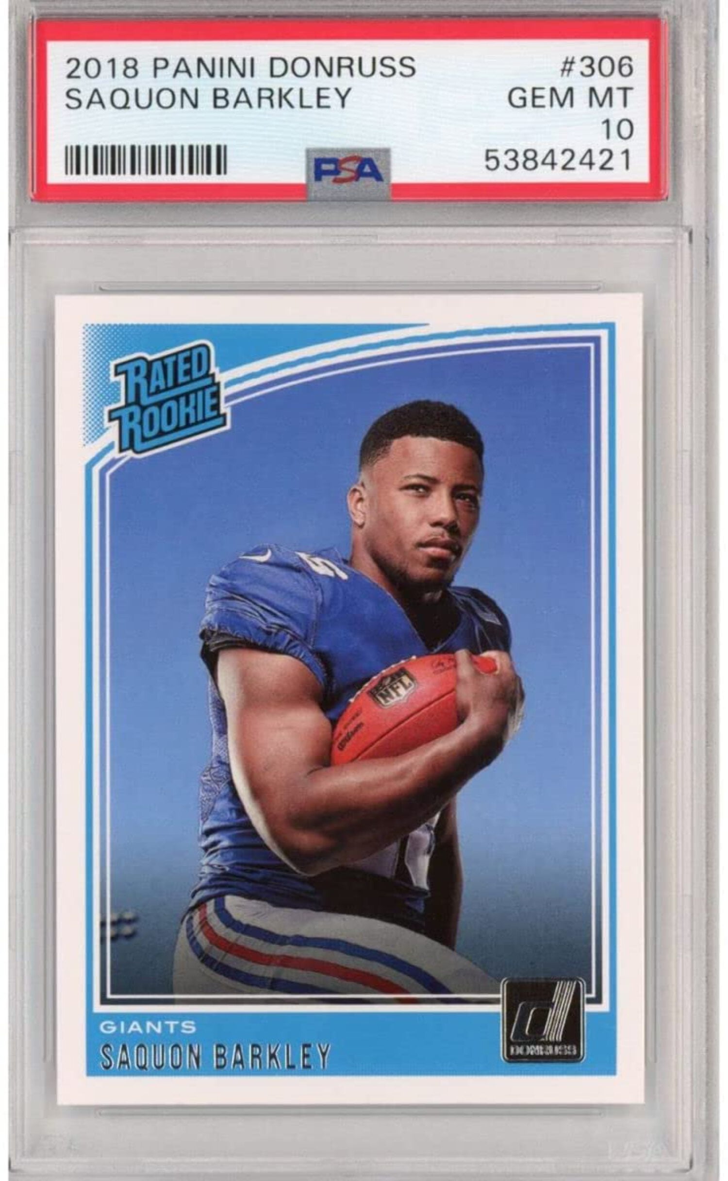 Saquon Barkley Football Card